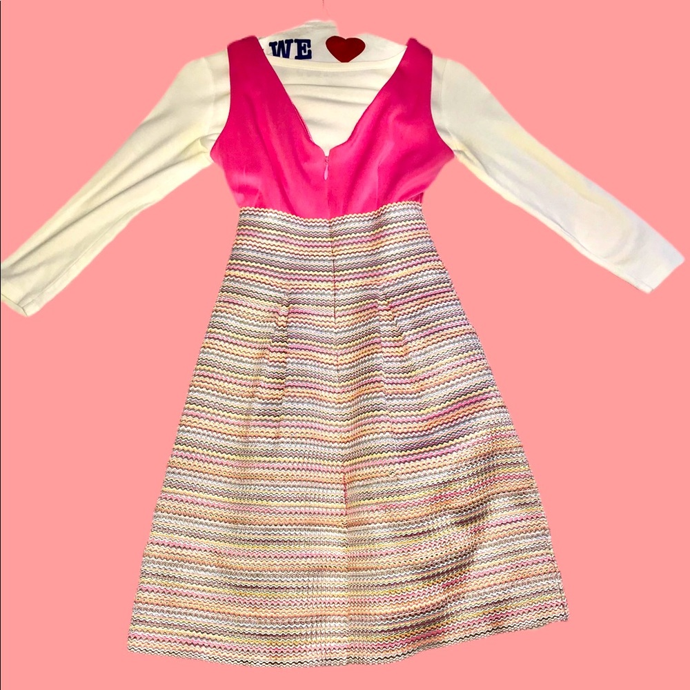 New York and company pink striped dress